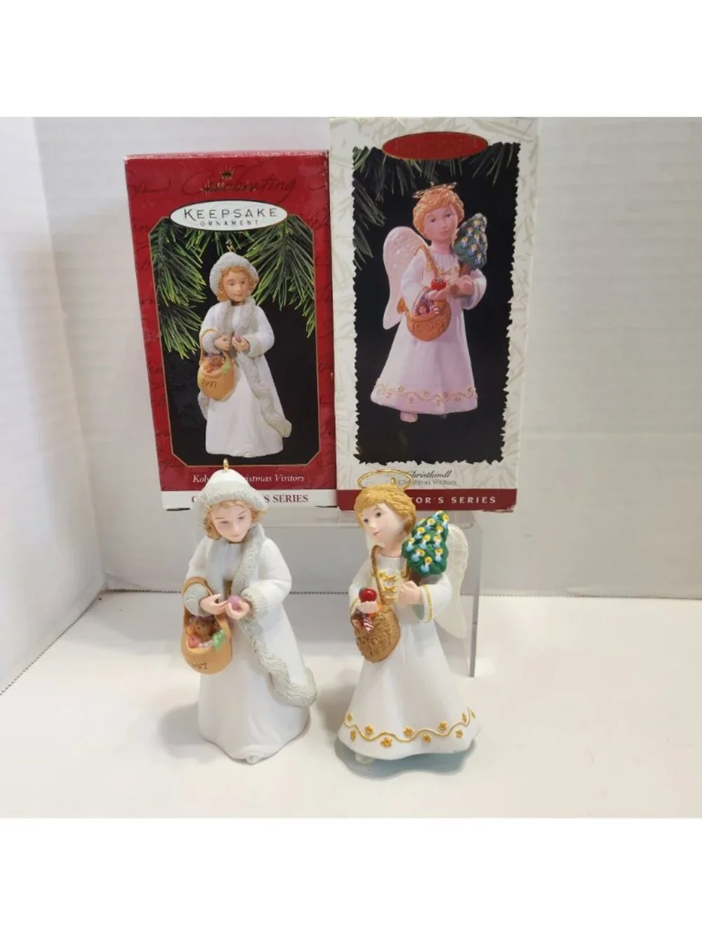 Hallmark Keepsake Ornaments Kolyada & Christkindl Christmas Visitors Lot of 2